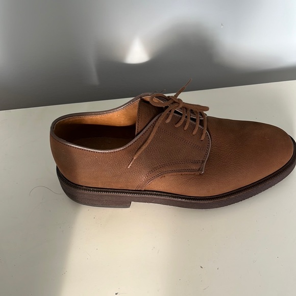 Marks & Spencer Tan Nubuck Oxfords, U.S 8.5, Never Worn Like New - Picture 6 of 7